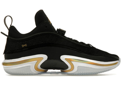 Jordan 36 Low Black Gold (Clear Sole)