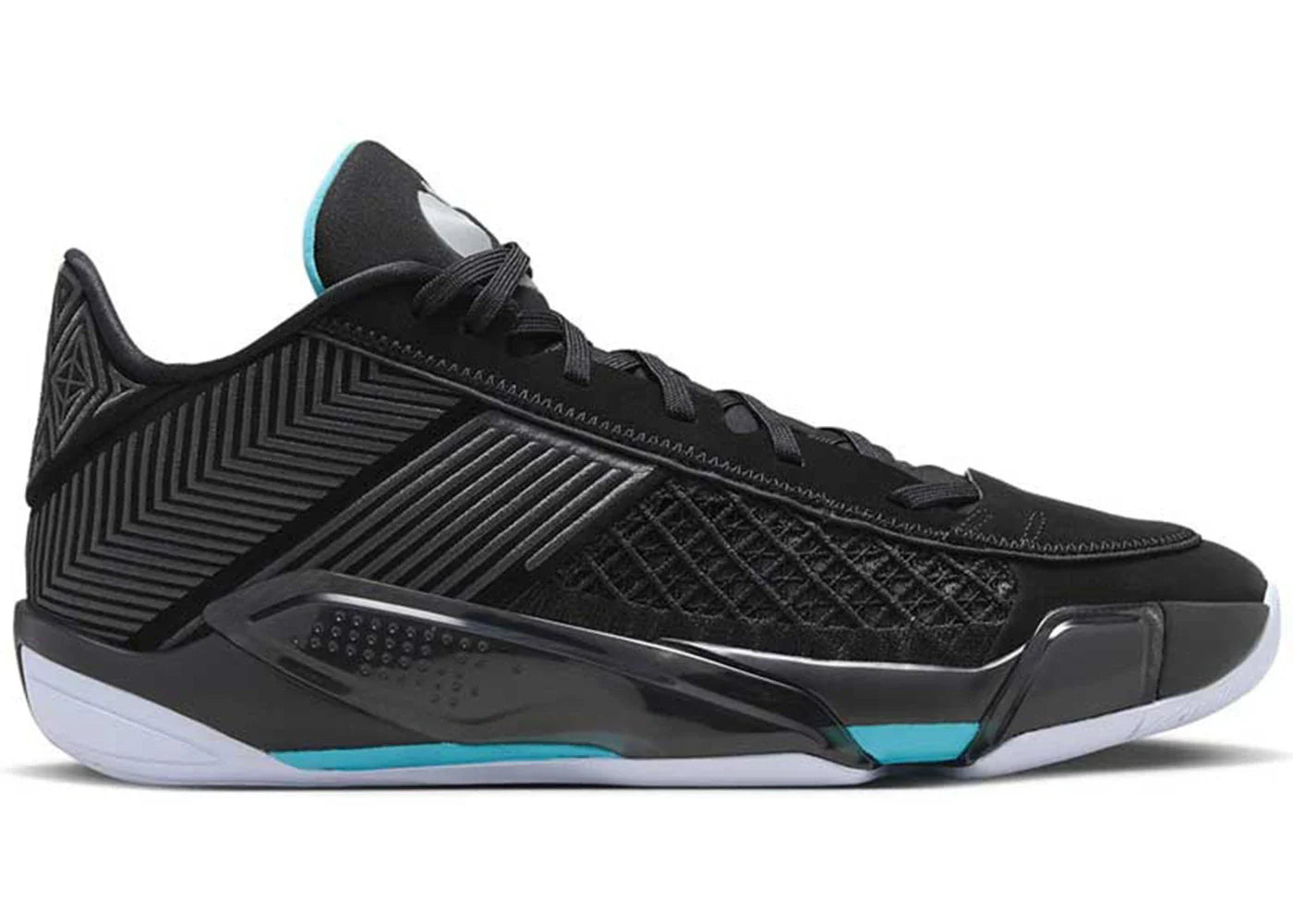 Jordan 38 Low PF Black Gamma Blue (Grey Sole)