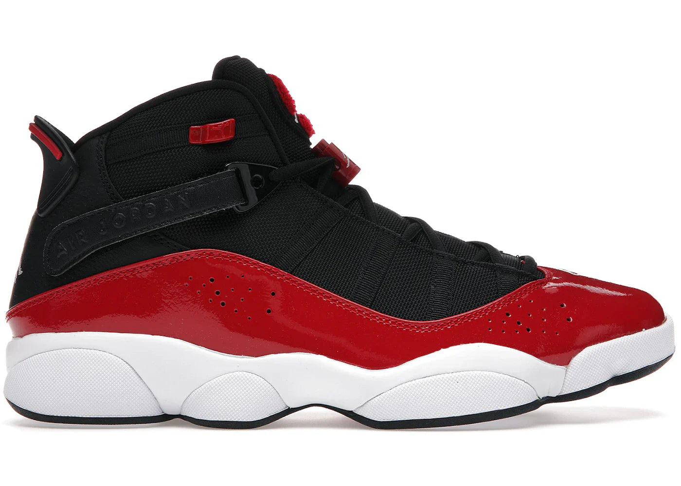 Jordan 6 Rings Black Gym Red White