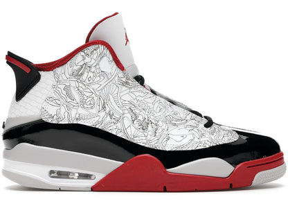Jordan Dub Zero White Varsity Red