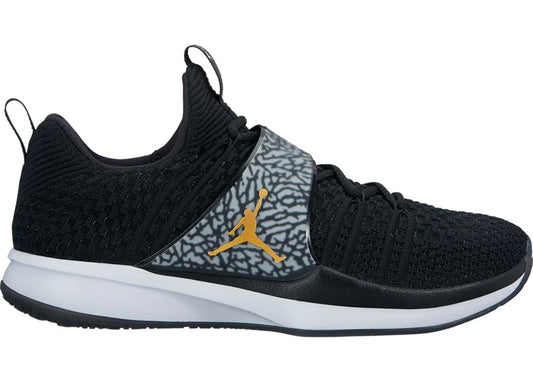 Jordan Trainer 2 Flyknit Black Metallic Gold