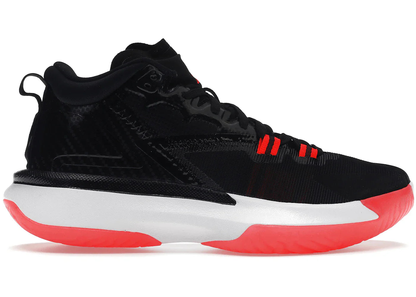 Jordan Zion 1 Black White Bright Crimson