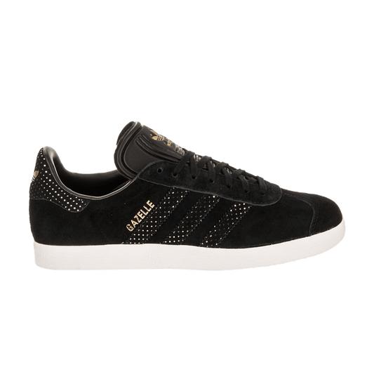 adidas Gazelle Core Black Gold Metallic (Women's)