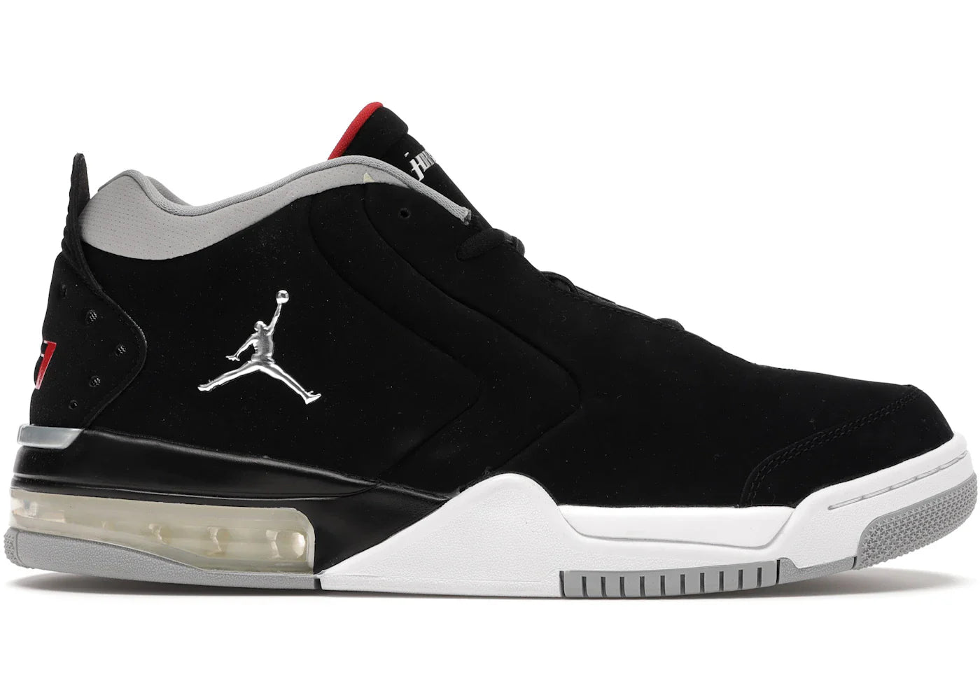 Jordan Big Fund Black Metallic Silver University Red