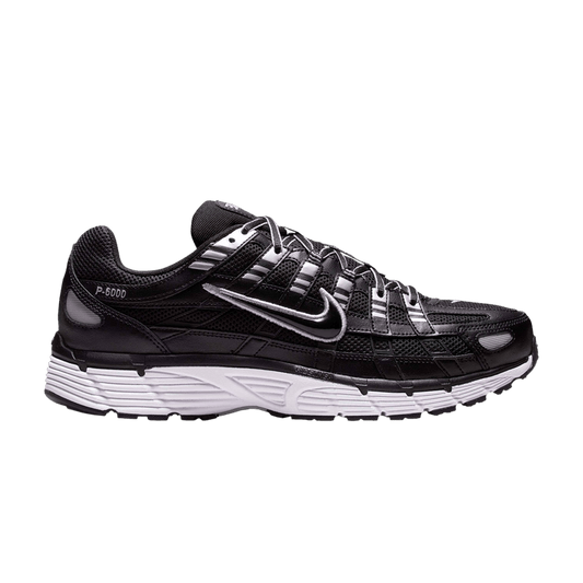 Nike P-6000 Black White Metallic Silver