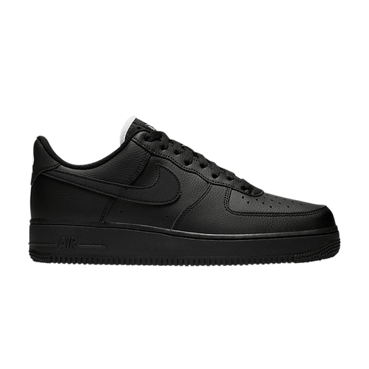 Nike Air Force 1 Low Triple Black (White Tongue)