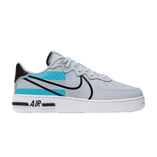 Nike Air Force 1 Low React 3M Pack Pure Platinum Baltic Blue