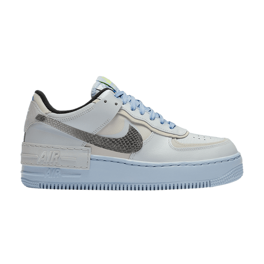 Nike Air Force 1 Low Shadow Pure Platinum Snakeskin Blue (Women's)
