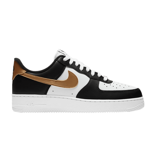 Nike Air Force 1 Low Black White Metallic Gold