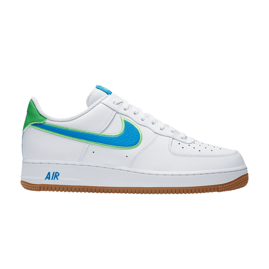 Nike Air Force 1 Low White Poison Green Photo Blue Gum