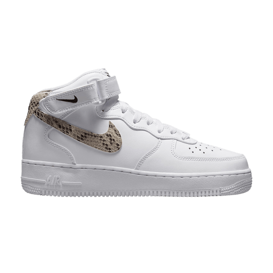 Nike Air Force 1 '07 Mid White Snake Swoosh (Women's)