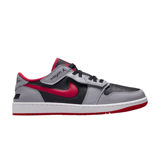 Jordan 1 Low Flyease Fire Red Cement Grey