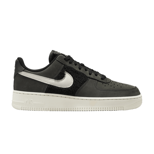 Nike Air Force 1 Low Black Light Bone Faux Fur (Women's)