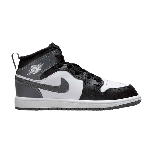 Jordan 1 Mid Black White Iron Grey (PS)