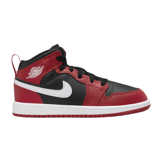 Jordan 1 Mid Black Gym Red (PS)