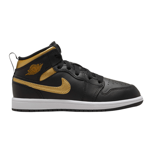 Jordan 1 Mid Metallic Gold Black (PS)