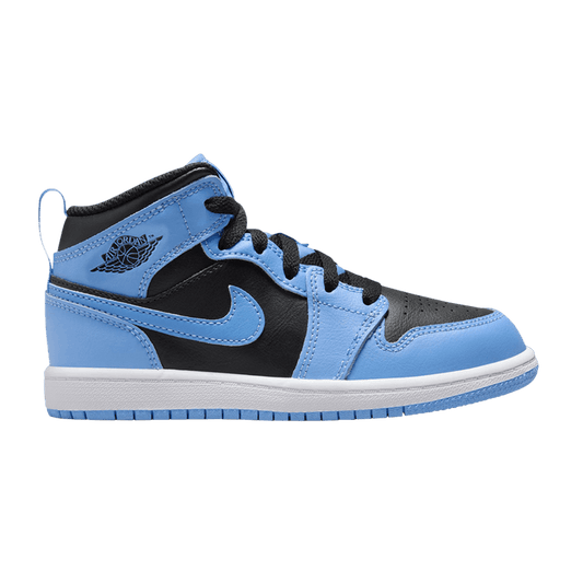 Jordan 1 Mid University Blue Black (PS)