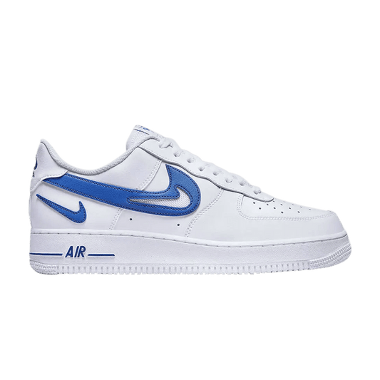 Nike Air Force 1 Low '07 FM Cut Out Swoosh White Game Royal