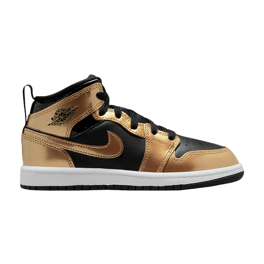 Jordan 1 Mid SE Metallic Gold Black (PS)