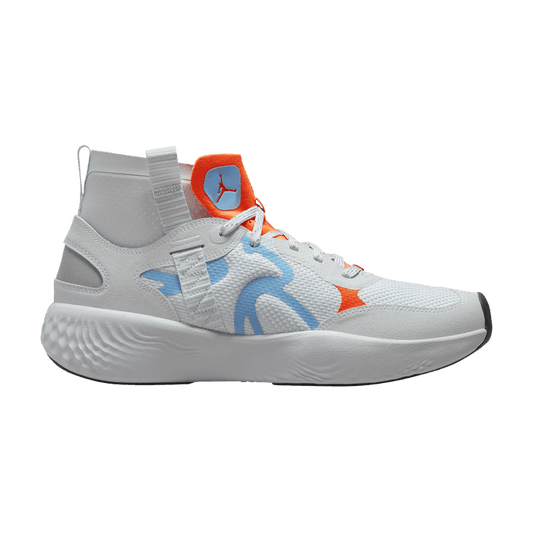 Jordan Delta 3 Mid Pure Platinum Chambray Total Orange