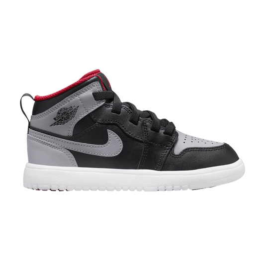 Jordan 1 Mid ALT Black Fire Red White Cement Grey (PS)