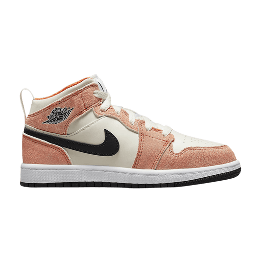 Jordan 1 Mid SE Orange Suede (PS)