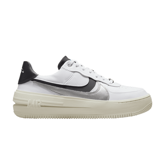 Nike Air Force 1 PLT.AF.ORM White Metallic Silver Black (Women's)