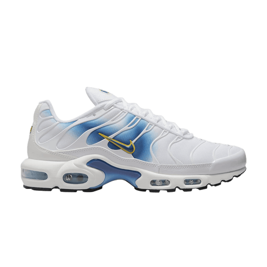 Nike Air Max Plus Spray Paint Swoosh White Blue