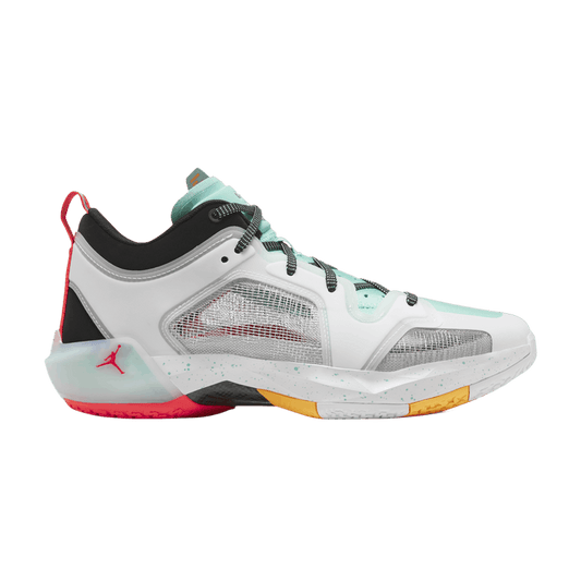 Jordan 37 Low PF Guo Ailun White Island Green Black Metallic Silver