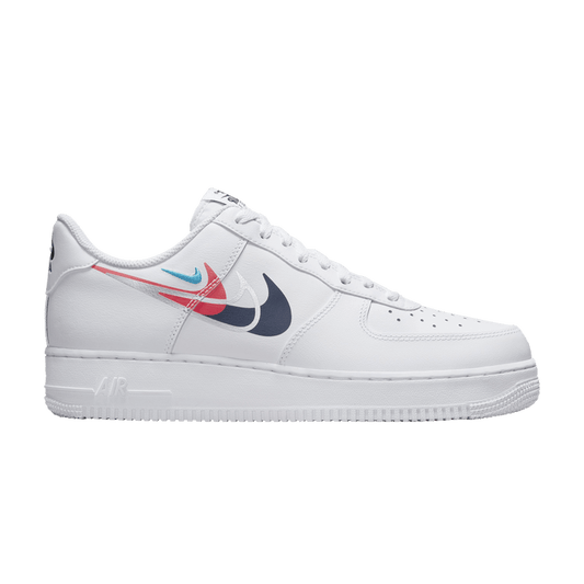 Nike Air Force 1 Low '07 Quadruple Swoosh White Navy Crimson
