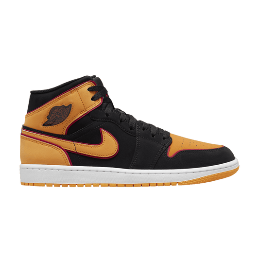 Jordan 1 Mid Fat Tongue Black Orange