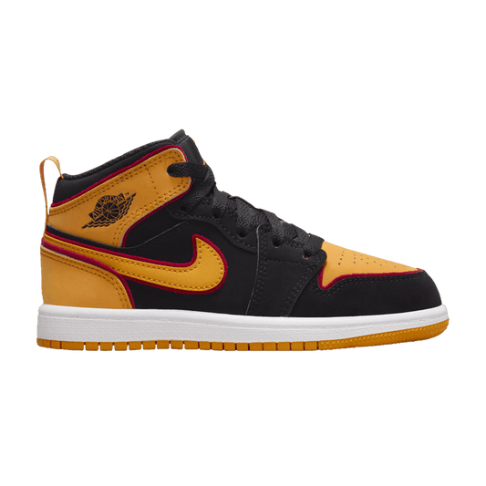 Jordan 1 Mid SE Black Vivid Orange (PS)