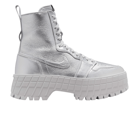 Jordan 1 Brooklyn Metallic Silver Neutral Grey (Women's)