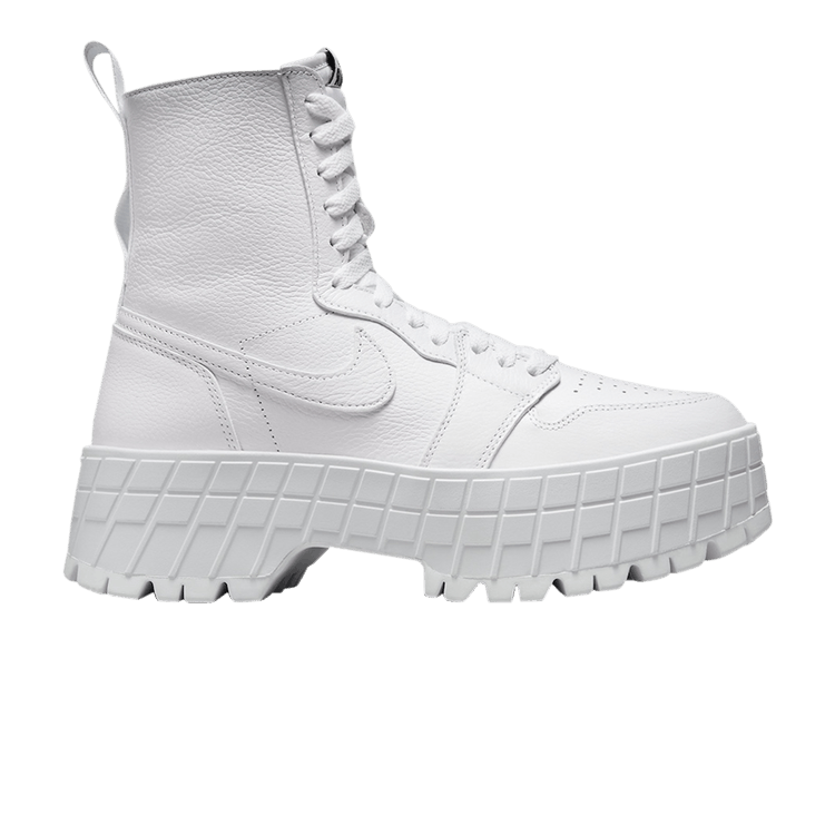 Jordan 1 High Brooklyn Triple White (Women's)