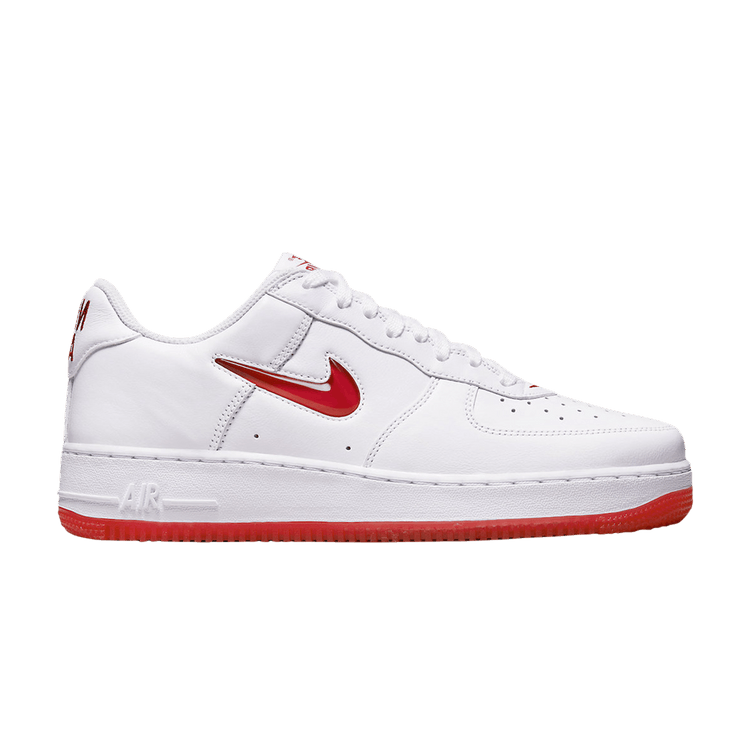 Nike Air Force 1 Low '07 Retro Color of the Month Jewel Swoosh University Red