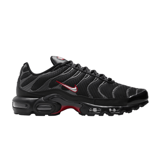 Nike Air Max Plus Black University Red Metallic Silver
