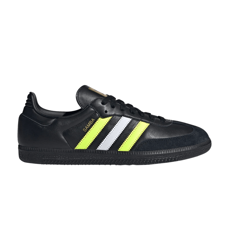 adidas Samba OG Core Black Solar Yellow