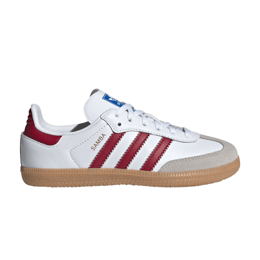 adidas Samba OG Cloud White Collegiate Burgundy Gum (PS)