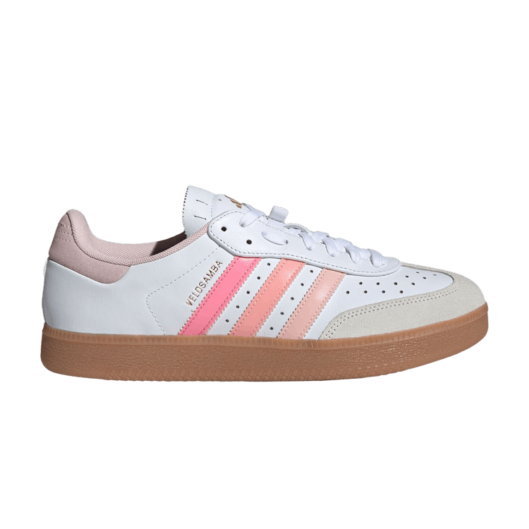 adidas Velosamba Leather Cloud White Sandy Pink Gold Metallic