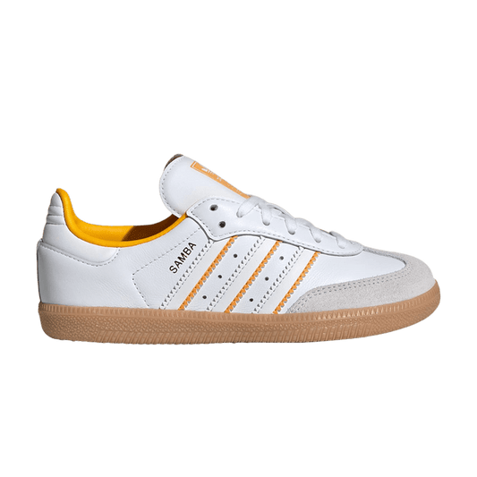adidas Samba OG Crystal White Cloud White Crew Yellow (PS)