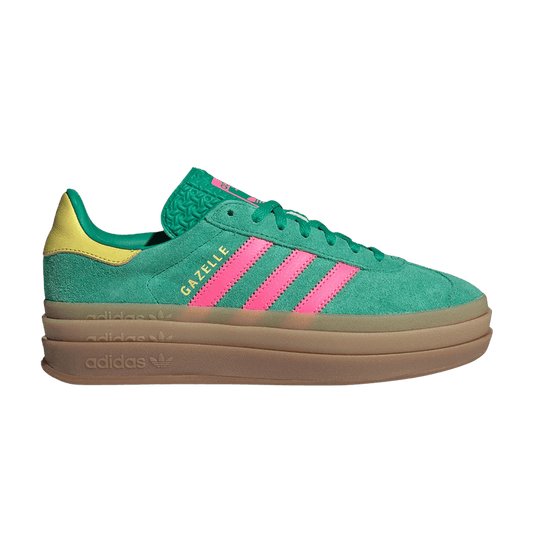 adidas Gazelle Bold Court Green Lucid Pink (Women's)