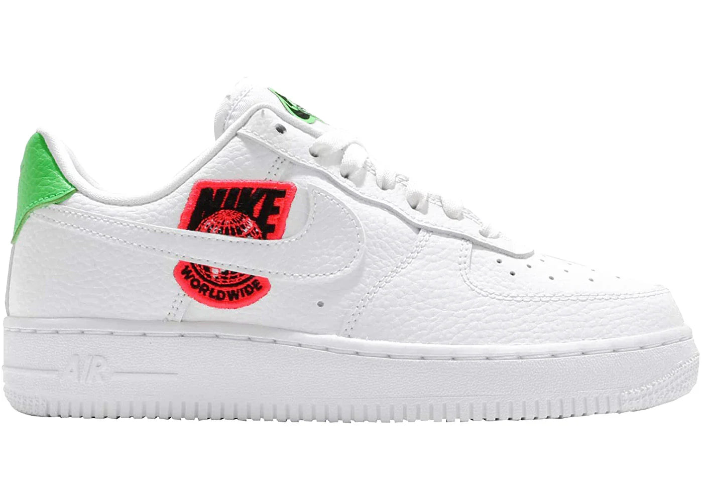 Nike Air Force 1 Low '07 Worldwide Pack Flash Crimson Green Strike (Women's)