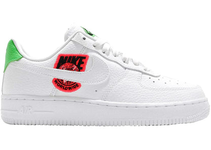 Nike Air Force 1 Low '07 Worldwide Pack Flash Crimson Green Strike (Women's)