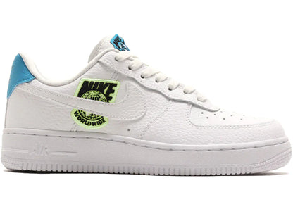 Nike Air Force 1 Low '07 Worldwide Pack White Blue Volt (Women's)
