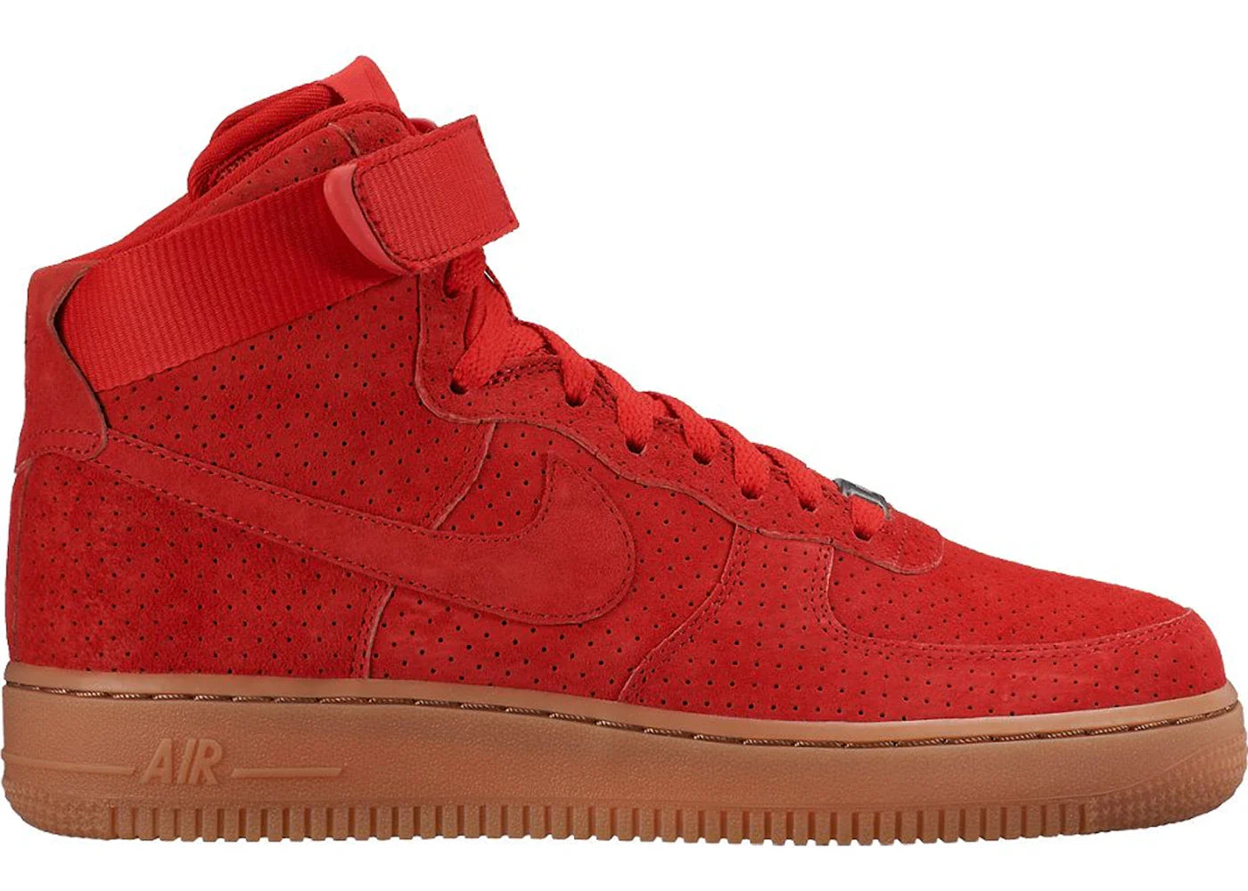 Nike Air Force 1 High Suede University Red Gum (Women's)