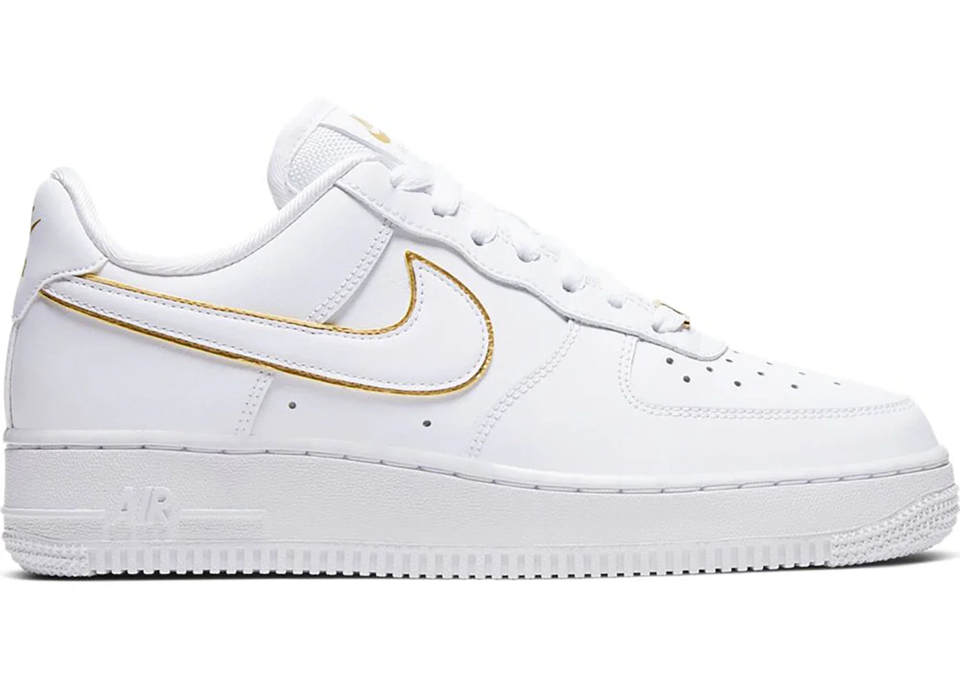 Nike Air Force 1 Low White Gold Swoosh (Women's)