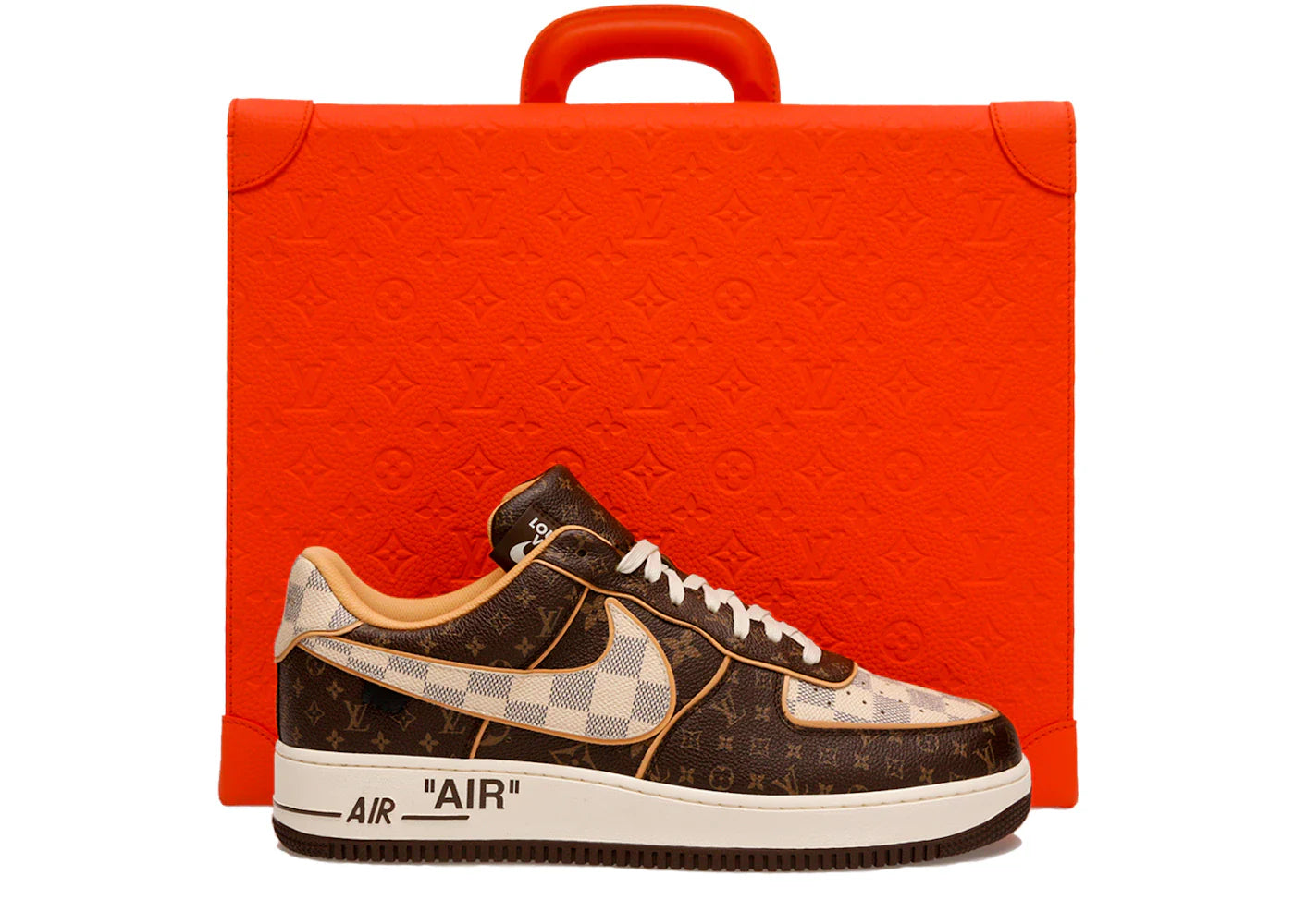 Louis Vuitton Nike Air Force 1 Low Monogram Brown Damier Azur