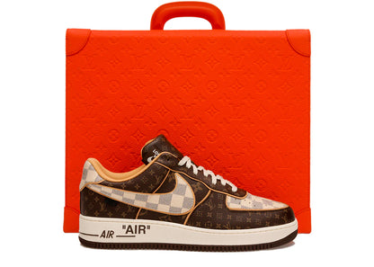Louis Vuitton Nike Air Force 1 Low Monogram Brown Damier Azur