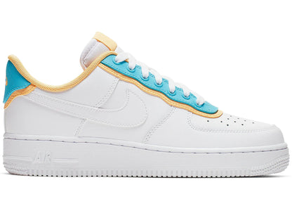 Nike Air Force 1 Low SE White Light Blue Fury Topaz Gold (Women's)