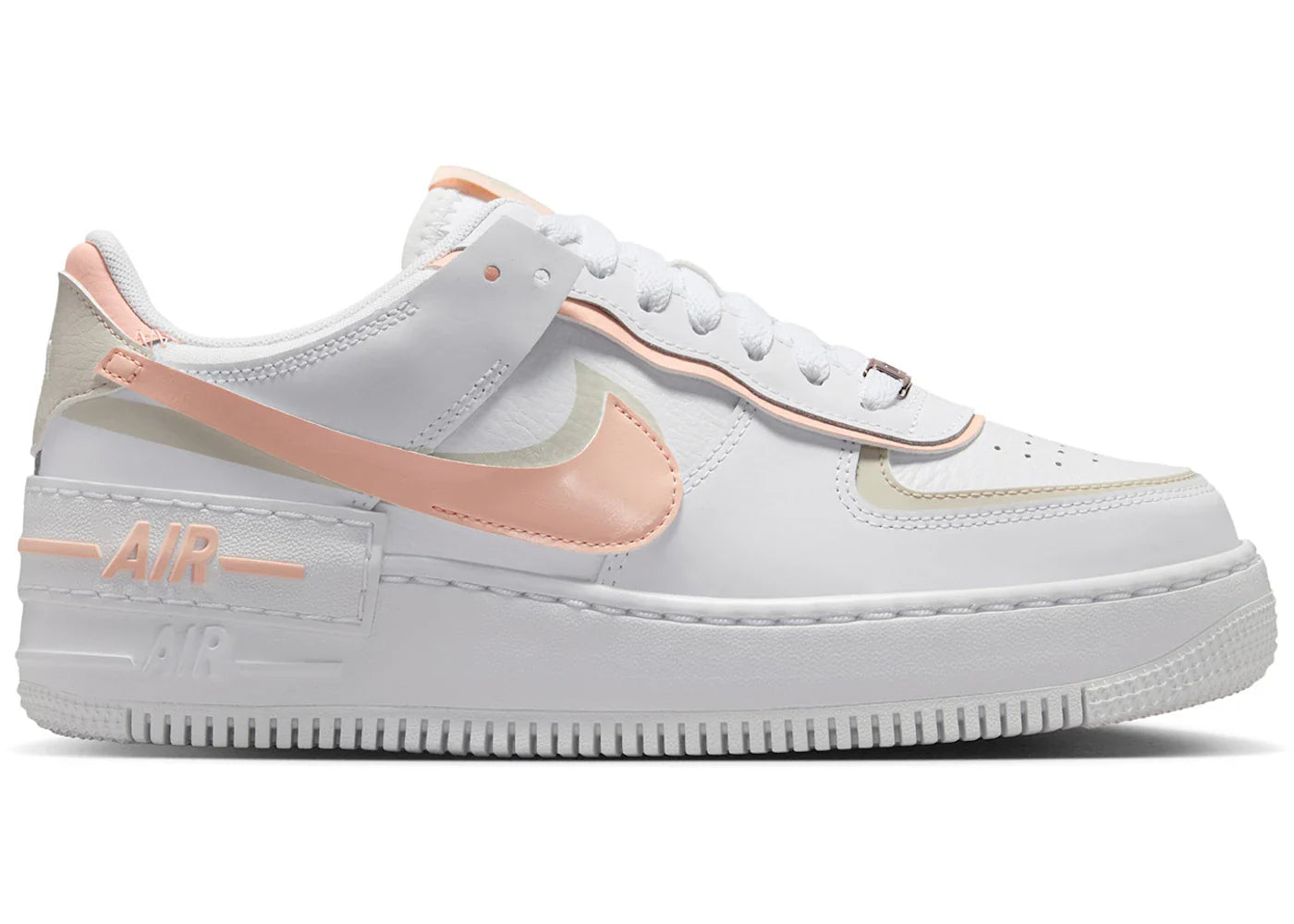 Nike Air Force 1 Low Shadow White Light Orewood Brown Washed Coral (Women's)